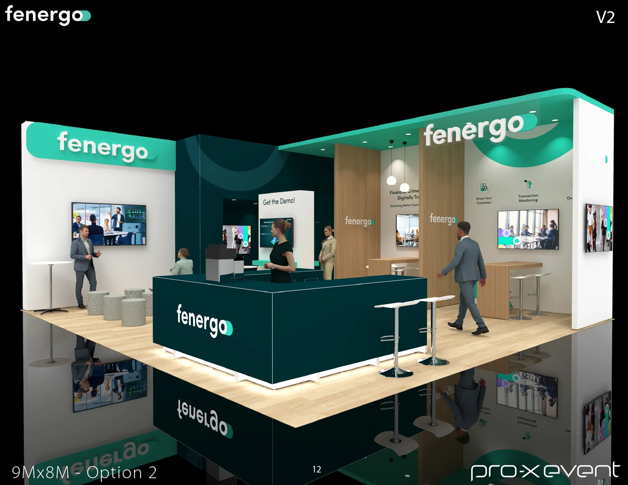 30x30 Péninsule booth design by Pro-X Exhibits